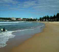From the desert to the ocean! Manly beach in Sydney, NSW