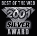 NWS Best of the Web Silver Award for creative design, layout and clear graphics. - presented March 20th, 2001