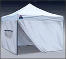 Dogs Undercover Show Tents are made of powder-coated rust resistant steel frames and waterproof 500D or optional 250D polyester tops. Quick set up!