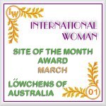 International Women Site of the Month Award - March 2001