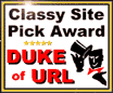 Duke of URL Classy Site Award