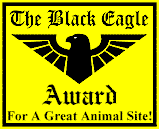 The Black Eagle Award for a Great Animal Site