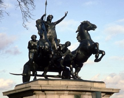 Boadicea, Queen of the Iceni (Statue in London)